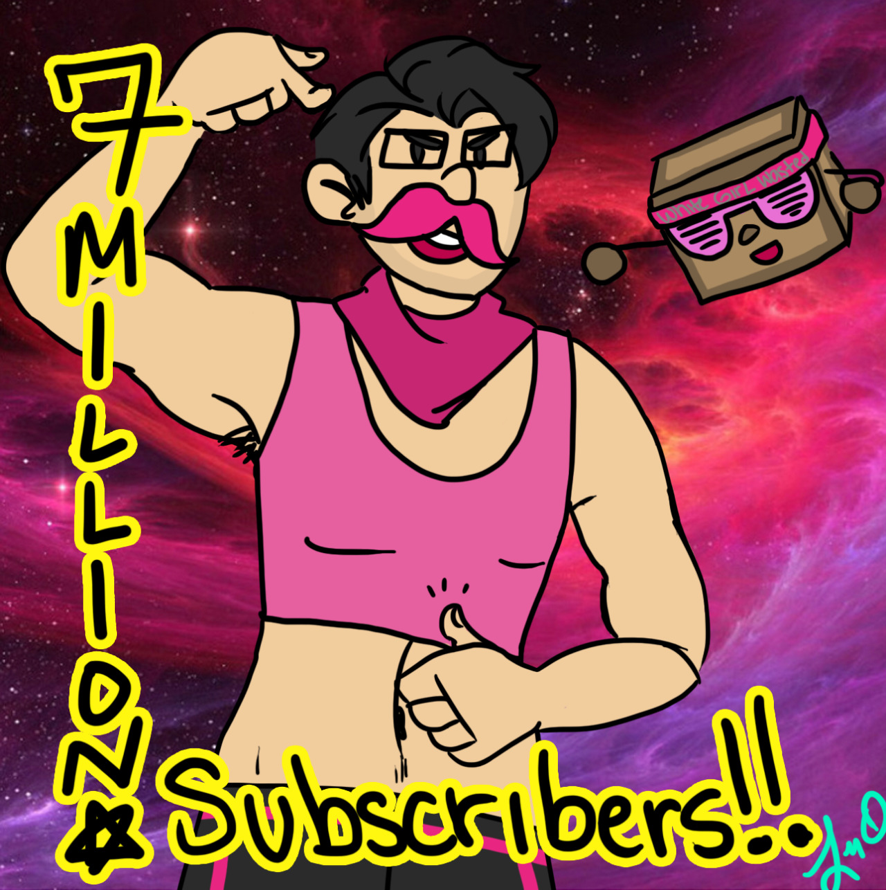 roxaswearspants:  I can’t draw but I totally wanted to draw something for Mark! The