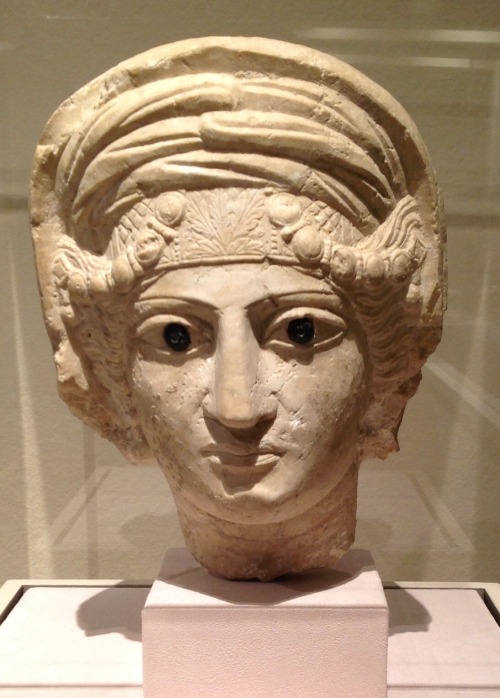 sedefscorner-blog:Ancient sculptures from Palmyra, home of Zenobia…Funerary Head from Palmyra, 3rd c