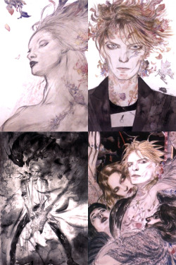 arahir:  Yoshitaka Amano’s 2006 collaboration with Neil Gaiman and David Bowie - I wanted to make the story about David Bowie coming to the city of New York. Iman is the queen, and she’s waiting for the Duke to rescue her, and she’s been waiting