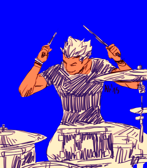 alcieart:  3rd gym band au for the hq 69min prompt!!! 