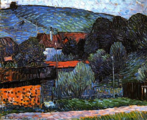 huariqueje:  Melancholy in the Evening Wasserburg on the Inn  -    Alexei Jawlensky  1907Russian 1864-1941 