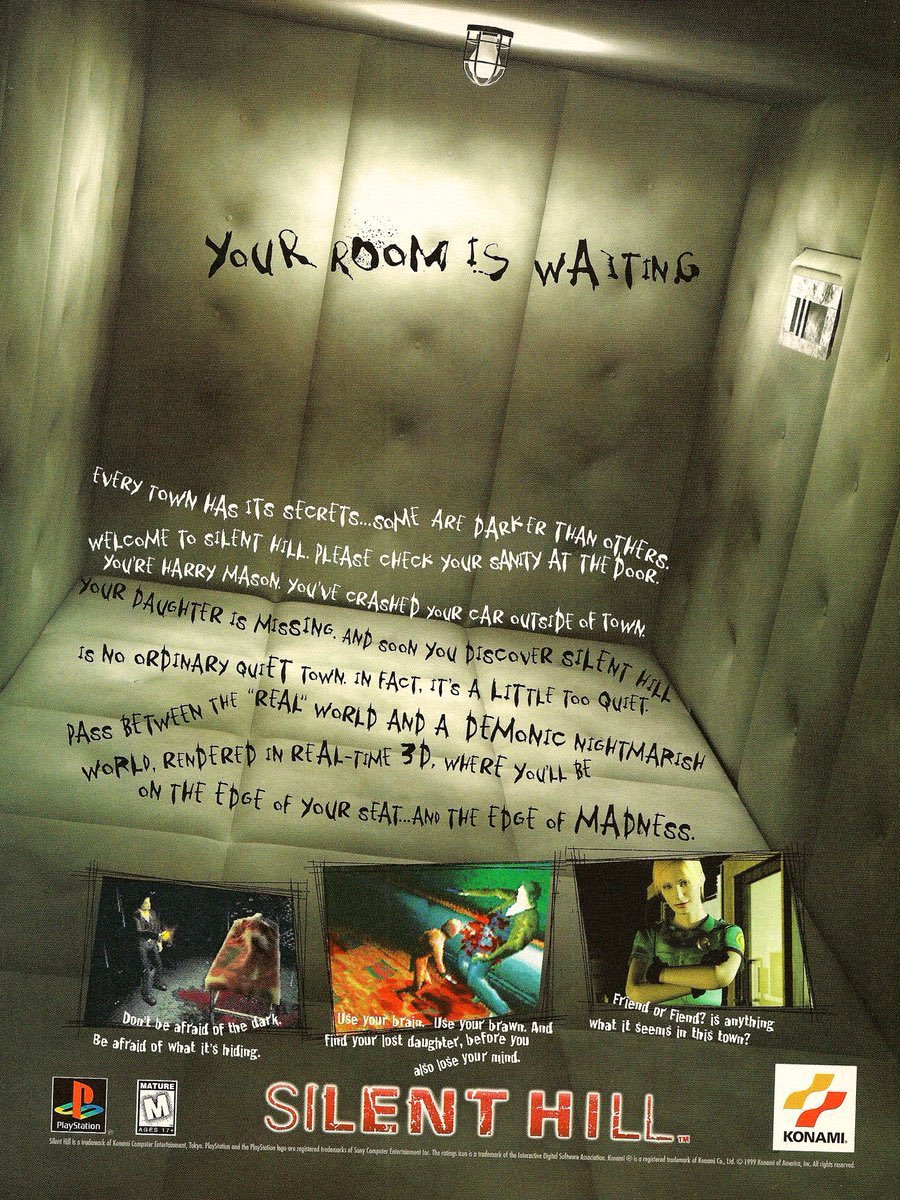 horror-n-m3tal:Silent Hill: Magazine Ads. 1999,2001,2003,2004.    