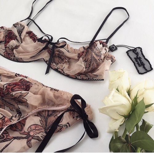 forloveanlemons: For Love and Lemons Edith Bra and Panty set