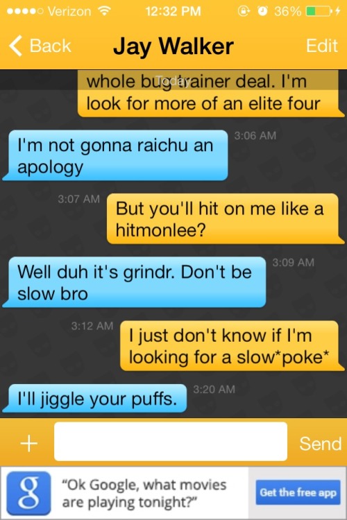baileyjoseph:  aubsticle:  weliveandwetake:  legalqueefs:  So this happened and it made me giggle  I don’t normally reblog stuff like this,but I laughed for a while.  the hope that some day something like this will happen to me on grindr is why i don’t