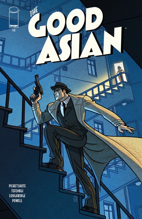 My variant cover for The Good Asian #5 is coming out this week. Written by Pornsak Pichetshote 