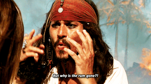 movie-gifs:  The entire Royal Navy is out looking for me. Do you think there is even the slightest chance they won’t see it?  Pirates of the Caribbean: The Curse of the Black Pearl (2003) dir. Gore Verbinski  