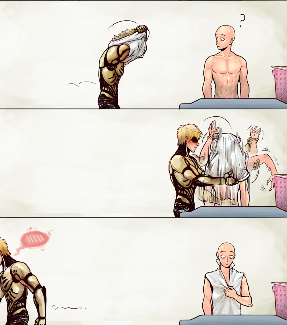 ebiko-chan:  Couple 03- Saitama x Genos  …(/&gt;v&lt;)/ ~ &lt;3 OPM