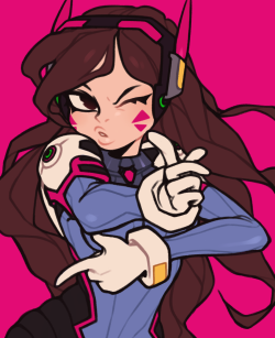 bampshi:  quick, messy drawing of d.va from