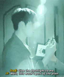 jypnior:jinyoung thought it was an eye mask