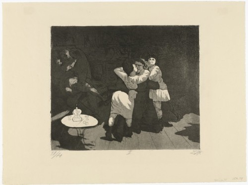 Sailors in Antwerp (Matrosen in Antwerpen) from The War (Der Krieg), Otto Dix, (1924), MoMA: Drawing