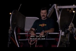  Ron Swanson: Therapist. 