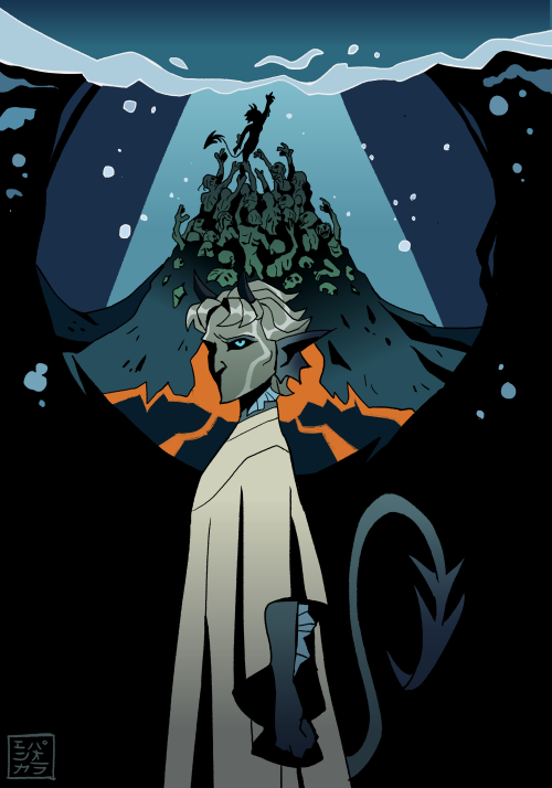 The Summoning Of Mist. Yes, I Was Very Much Inspired By Mike Mignola's Hellboy Artwork.