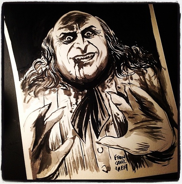 francavillarts:          THE PENGUINBrush Ink/Inkwash on 9x12” bristol boardArt