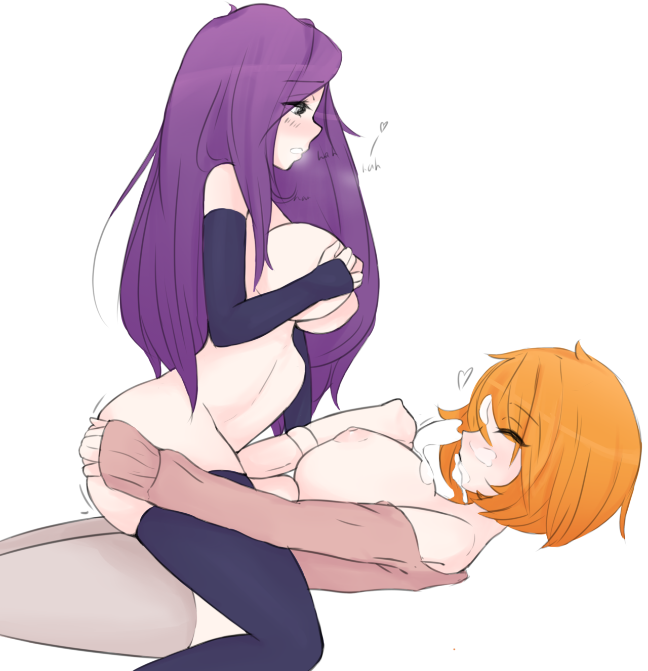 naughty-rwby-hentai:  “Mmmmh~ yes, give it too me~ Cover me in your hot cum~”