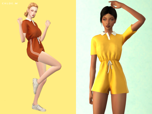 ChloeM-Sports JumpsuitsCreated for :The Sims410 colorsHope you like it!Download:TSRPLEASE DONOT reup