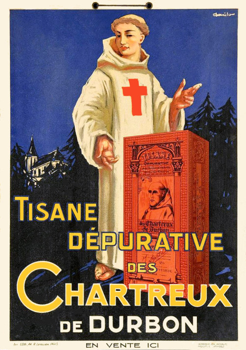 DANILO. Tisane Dépurative des Chartreux de Durbon, c. 1930. by Halloween HJB flic.kr/p/2jJ6