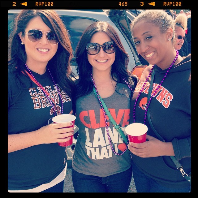 Tailgating the Browns home opener with the ladies. #lategram #cle #cleveland #gobrowns
