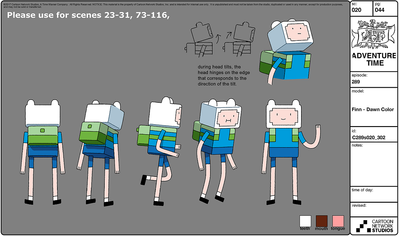 Adventure Time title card by Ivan Dixonselected character model sheets (1 of 2) from