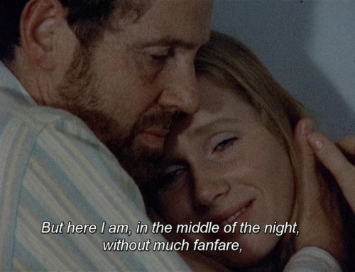 ozu-teapot:  Scener ur ett äktenskap (Scenes From A Marriage) | Ingmar Bergman | 1973Scene 6: Mitt i natten i ett mörkt hus någonstans i världen (In The Middle Of The Night In A Dark House Somewhere In The World)Erland Josephson, Liv Ullmann