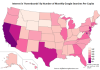 Interest in hoverboards by state based on number of Google searches per 1,000 people.
Source with data >>