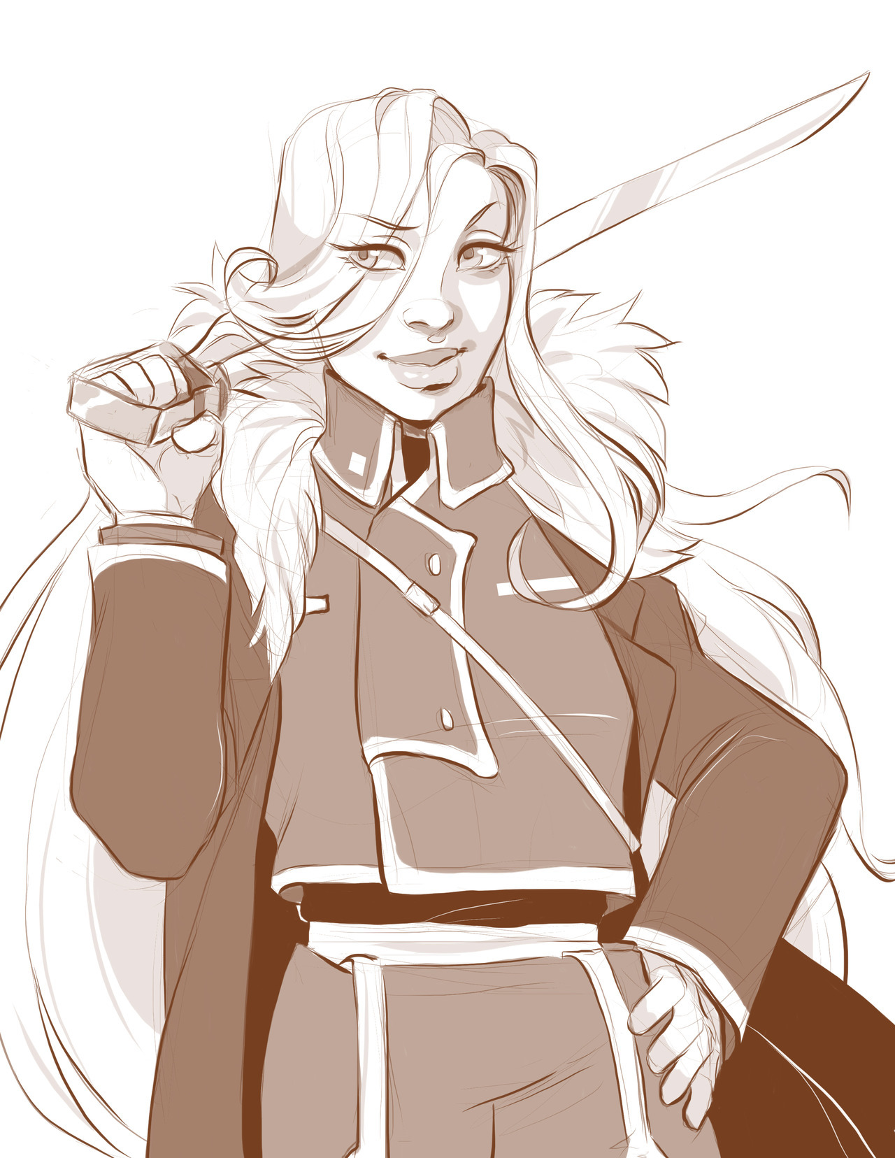 envyhime:Olivier sketch commission for @pahndahart of (my wife) Olivier!!! I haven’t