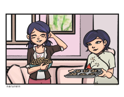 Adrienette fancomic for ya’ll based on this fanart I made 2 years ago (the photo of marinette in han