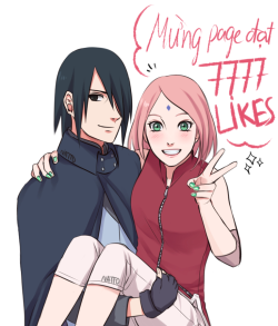 Natto-Nguyen:  I Saw Shinageha Posted Her Drawing Of Ss To Congrat An Sasusaku Fc