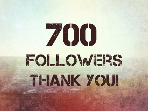 Unwittingly, I passed the 700 mark. Thanks, guys and gals, for all your continued