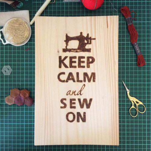 Keep calm wood art //LCWoodDecor