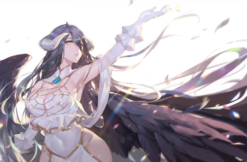 dekoi2501post:(14) 「アルベド(ฅ´ω`ฅ)」/「Calder_洸」のイラスト [pixiv]