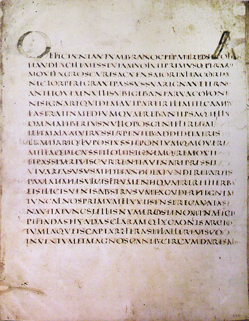 The Vergilius Augusteus is a manuscript from late antiquity, containing the works of the Roman autho