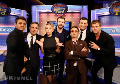 jimmykimmellive:A game of Avengers Family Feud and much more tonight on Kimmel with Robert Downey Jr