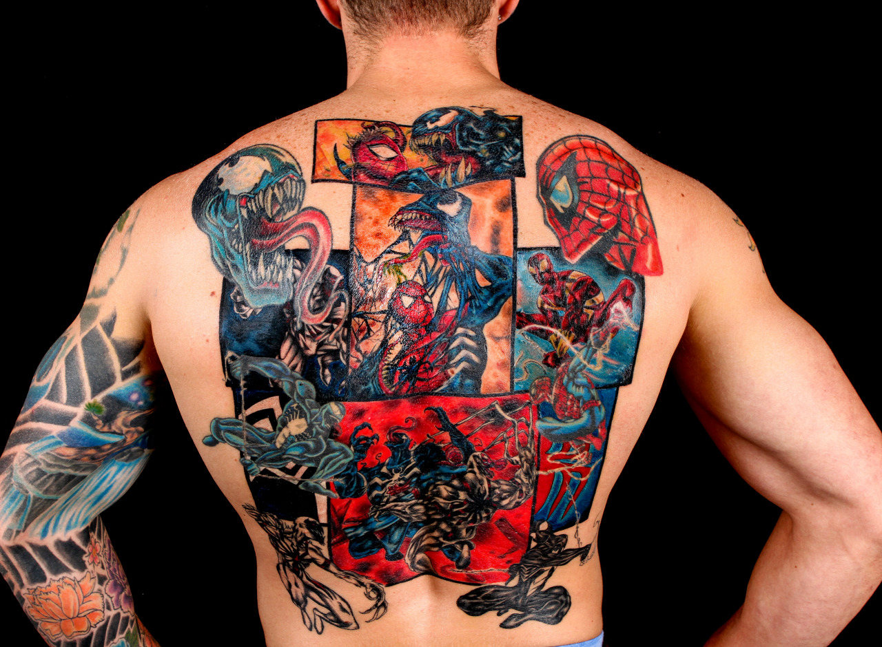 fuckyeahtattoos:  Tattoo by Pablo Jara, owner of Level Up Tattoo Studio in Great