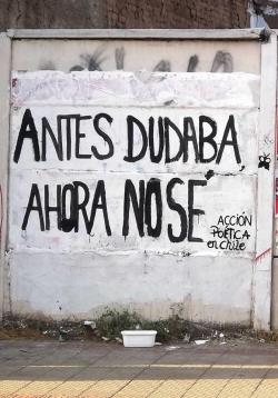 accionpoeticaenchile:  “Antes dudaba,