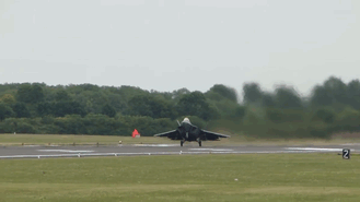 celer-et-audax:  F-22 Raptor takes off during The Royal International Air Tattoo at RAF Fairford, 2010 