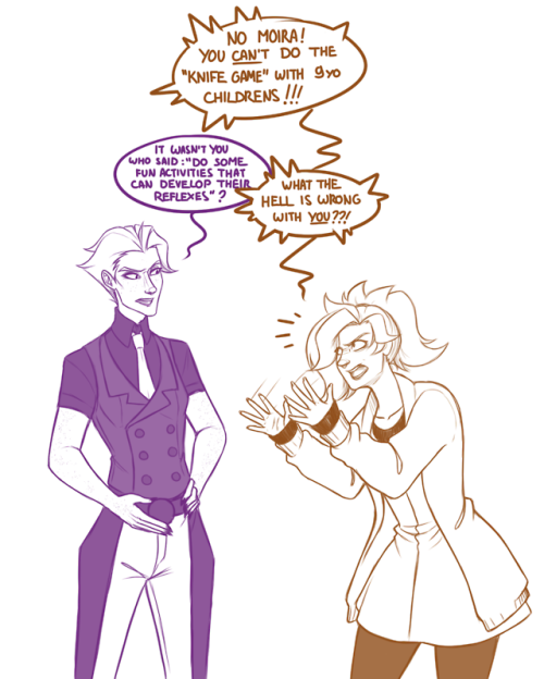 If you’re all wondering what Angela thinks about Moira’s teaching methods …(・ω・);Yup she’s re