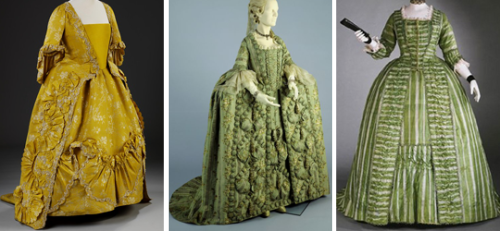 peremadeleine: a rainbow of eighteenth-century dresses &amp; gowns