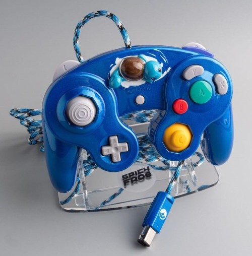 retrogamingblog2:Custom Gamecube Controllers made by SpicyFrog64