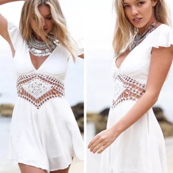 fitness-fits-me:  White Lace Dress for $9.79♡