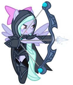 datsweetberrypunch:  Flitter, the Drow Ranger by he4rtofcourage