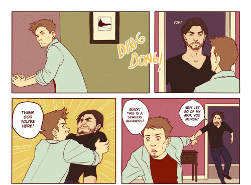 monkeyelbow:Following this strip about a older versión of Scott McCall, Derek Hale and Stiles Stilin