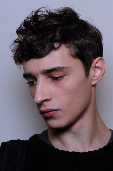 sadboyblues:  versacegods:  Adrien Sahores @ Salvatore Ferragamo Fall 2015 Menswear Backstage  X