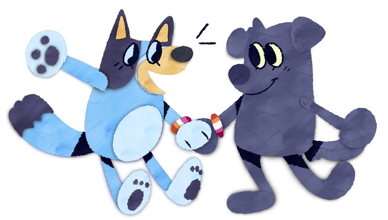 goatpaste:takin a break to doodle my new favorite young childrens TV showbut like