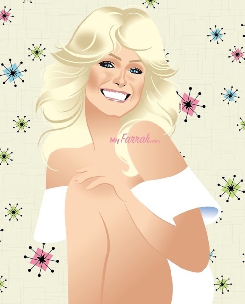 Farrah Fawcett photos and a Repainted, re-rooted and restyled MEGO Farrah doll by Noel Cruz and illu