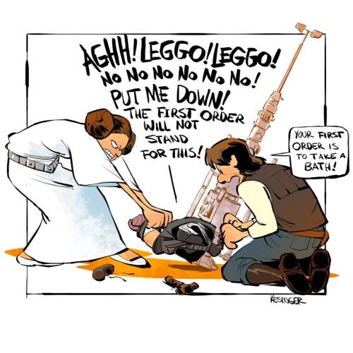 xombiedirge:    Star Wars/Calvin and Hobbes Mash ups by Brian Kesinger   