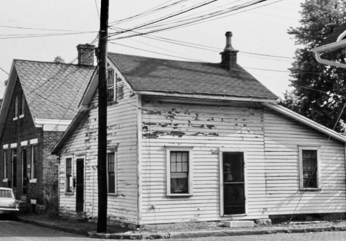 Small House With Peeling Paint, German Village, Columbus, Ohio, 1969.