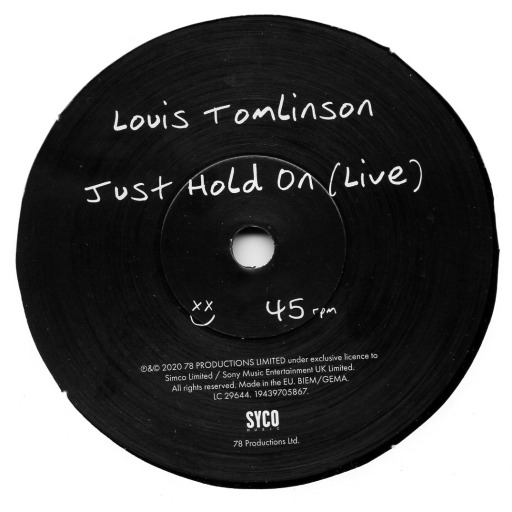 Gripsweat - Louis Tomlinson Just Hold On Live 7” vinyl RARE One