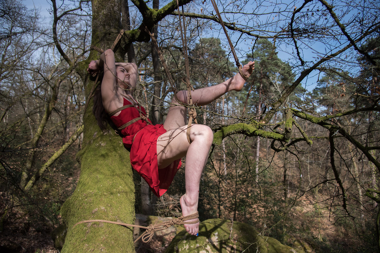 shibartiste: In the woods with May Dosem (Botanique de la mort).  Photos by Aude