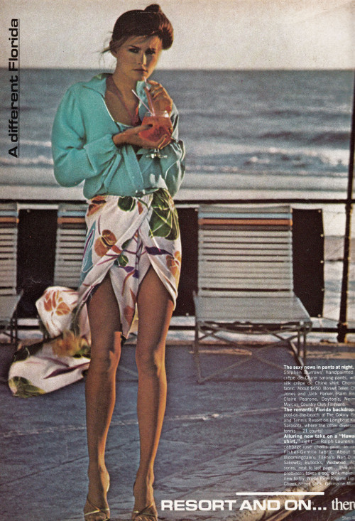 Stephen BurrowsVogue - January 1978Photographed by Stan Malinowski