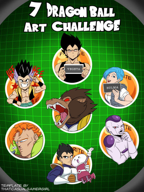 I Did @thatcasualgamergirl's DB Art Challenge! It Was Really Fun And Very Helpful Practice For The Style,
